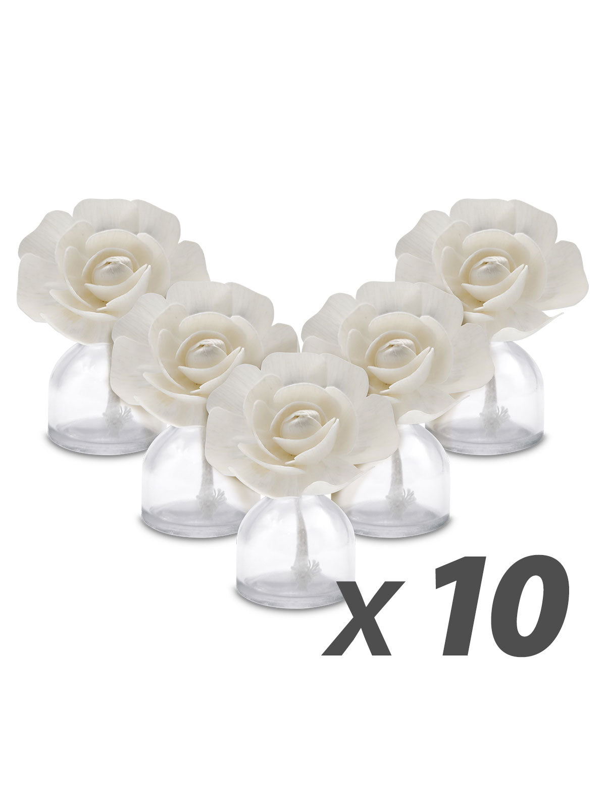 FLOR DIFUSORA MECHA BLANCA PARA MIKADO