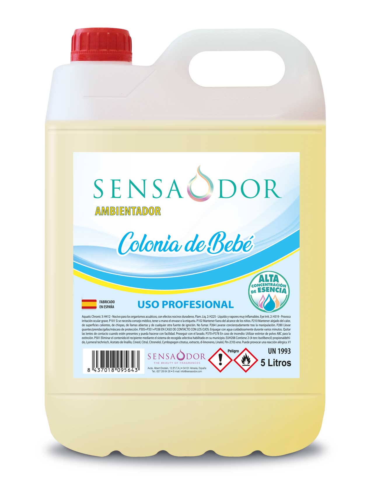 AMBIENTADOR CON OLOR A COLONIA DE BEBÉ 5L