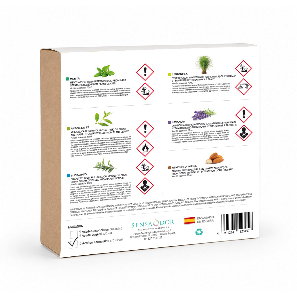 Pack de 5 Aceites Esenciales