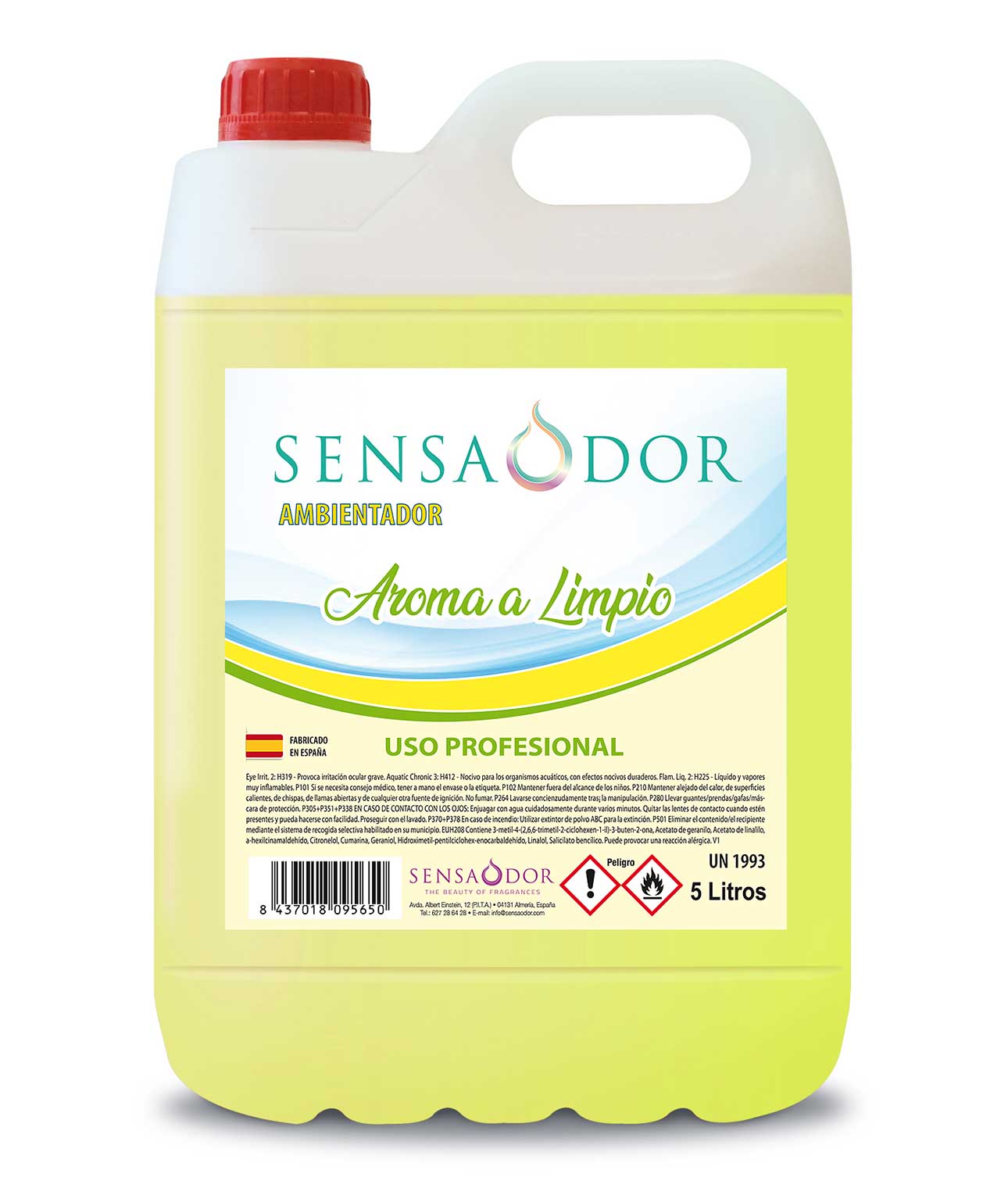 AMBIENTADOR CON OLOR A AROMA A LIMPIO 5L