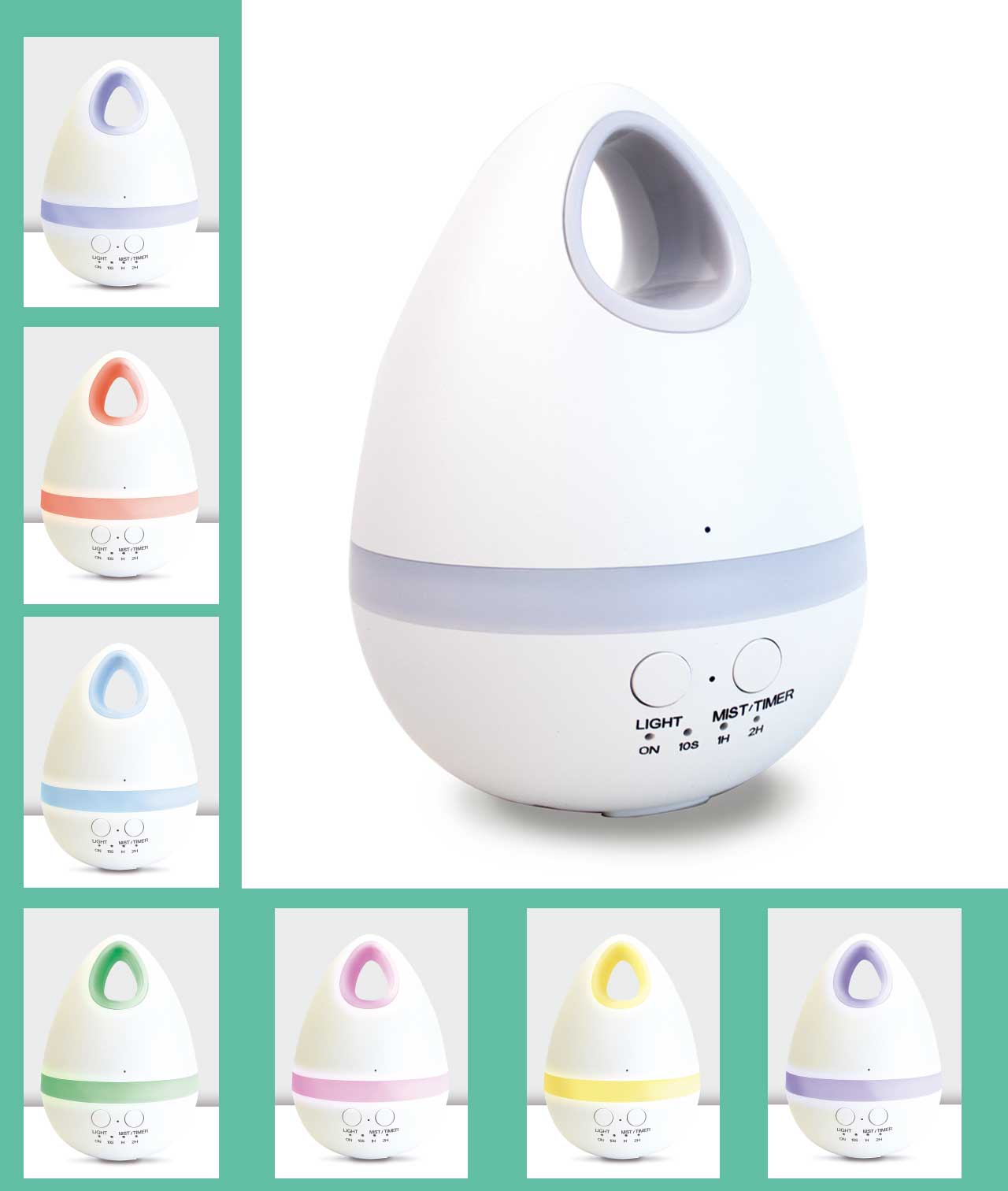 Humidificador Ultrasónico - Difusor de Aceite Esencial 200ML