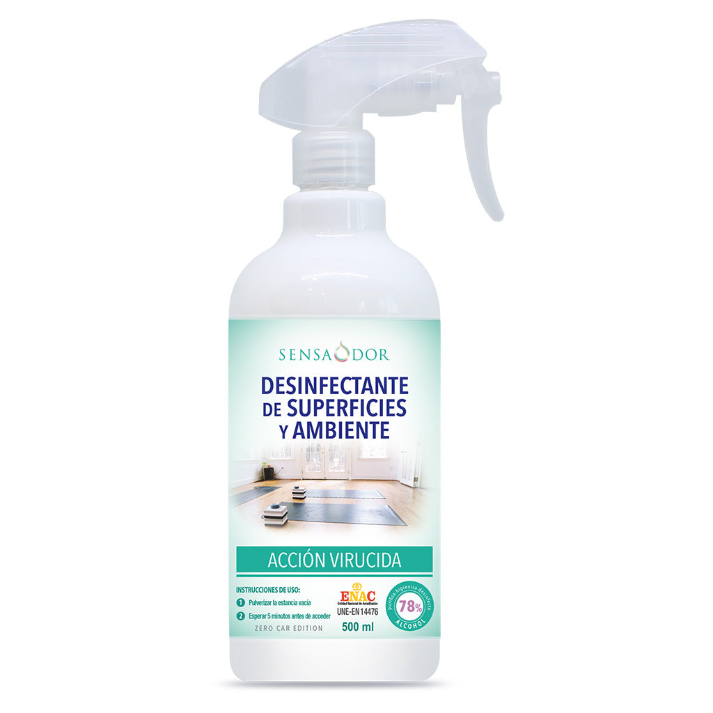 DESINFECTANTE DE SUPERFICIES Y AMBIENTE SPRAY 500 ML