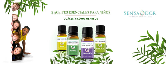 Aceites esenciales para usar con niños