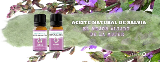 Aceite natural de Salvia, el mejor aliado de la mujer