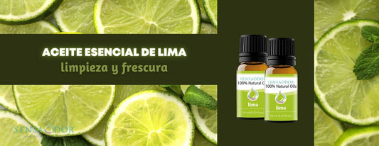Aceite esencial de lima, limpieza y frescura