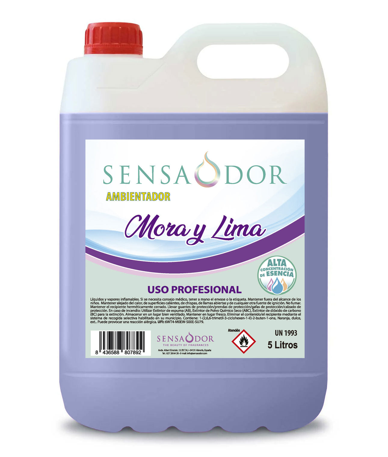 AMBIENTADOR CON OLOR A MORA Y LIMA 5L