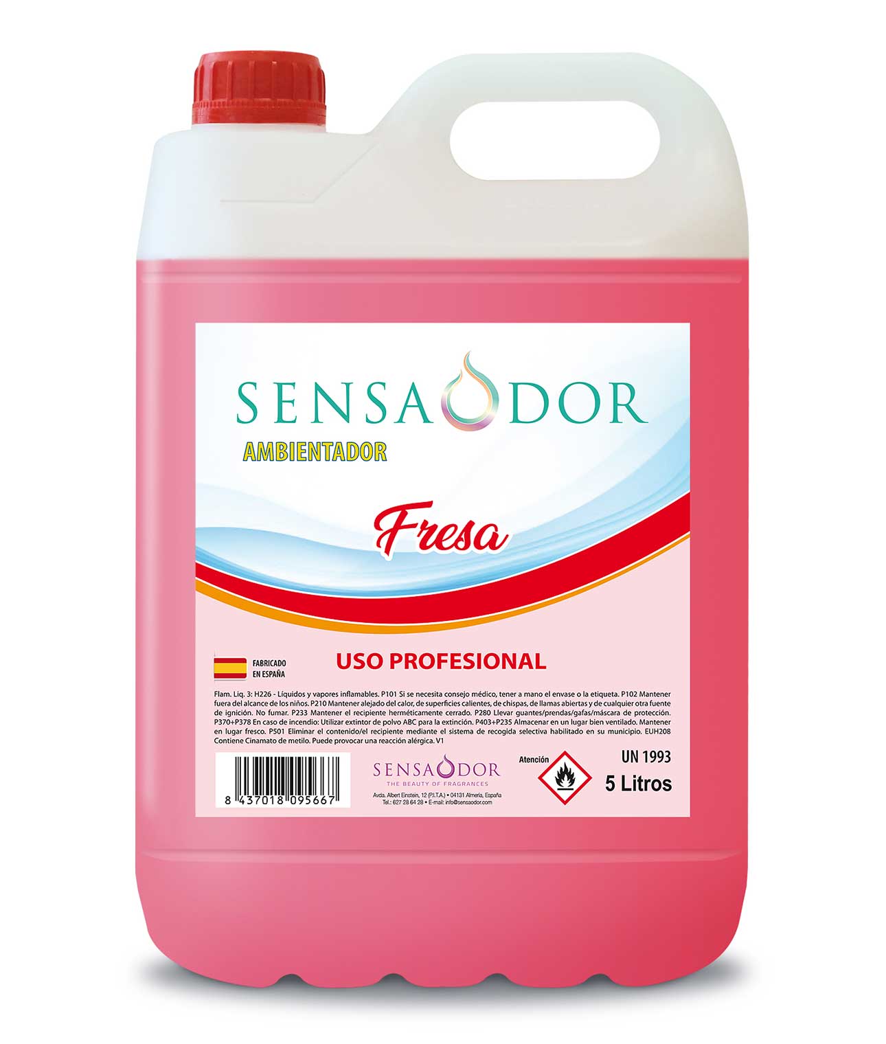 AMBIENTADOR CON OLOR A FRESA 5L