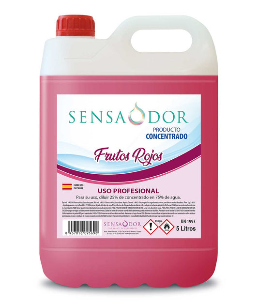 AMBIENTADOR CONCENTRADO CON OLOR A FRUTOS ROJOS 5L